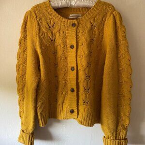 Anthropologie Bobbi Cotton Cardigan, Sz XL